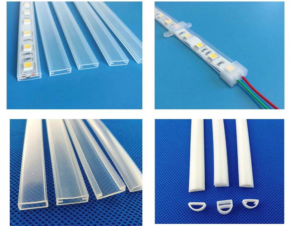SILICONE RUBBER HOLLOW STRIPS FOR LED
